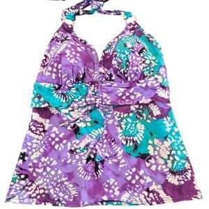 Black Label by White House Black Market Halter Tankini Top Size 8